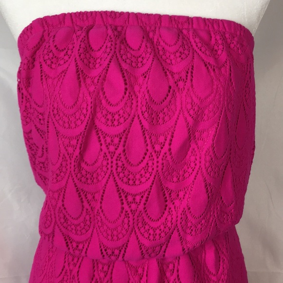 Lilly Pulitzer strapless maxi dress with slits - Picture 3 of 10